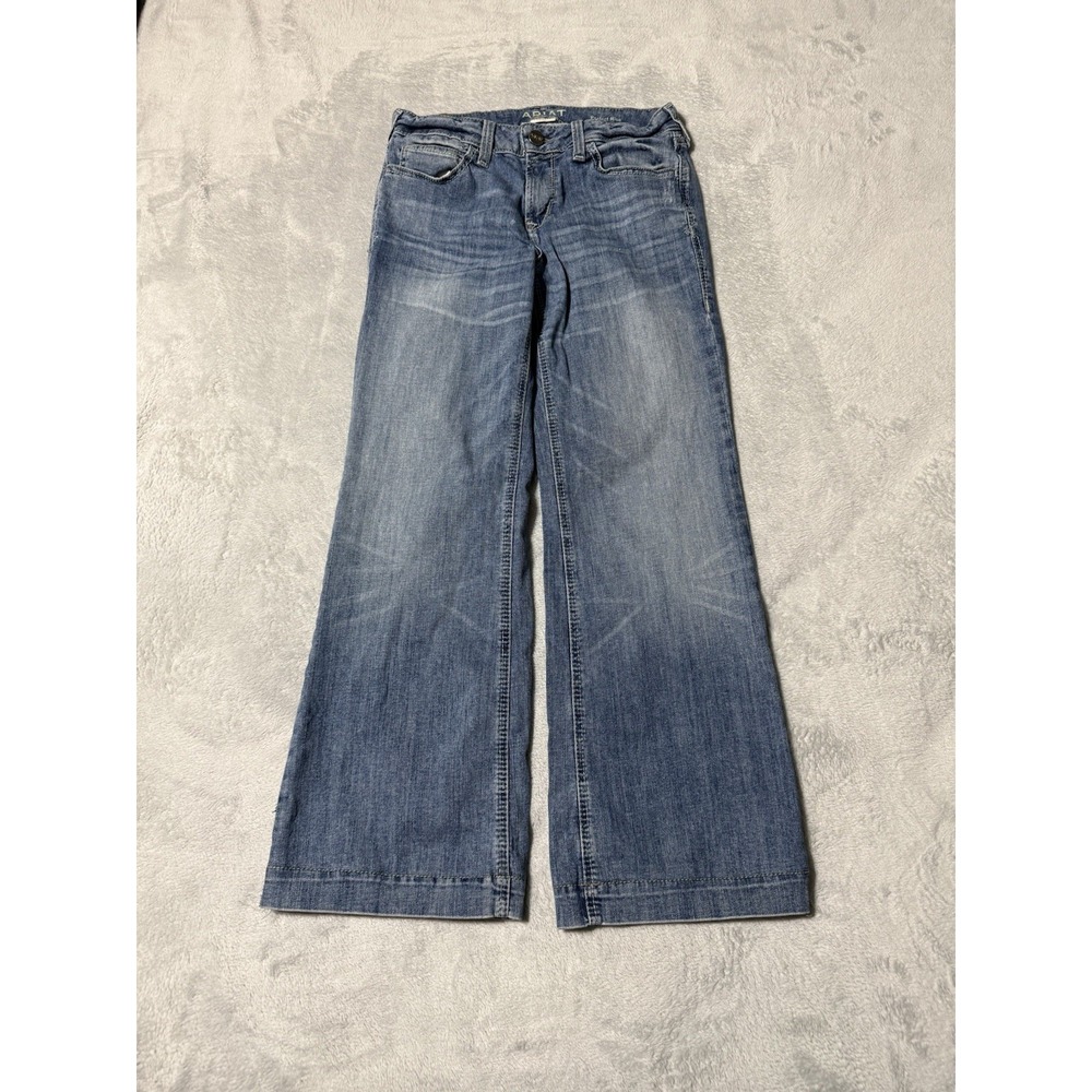 Ariat Jeans Womens 27 Blue Trouser Flare Medium Wash Denim 27x18